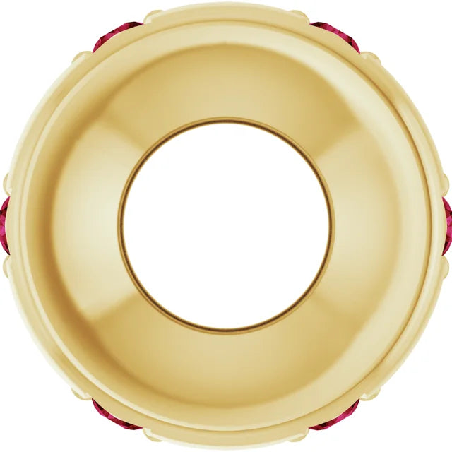 14K Stackable Ruby Space Charm