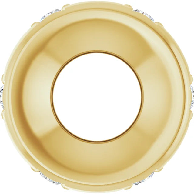 14K Stackable Diamond Space Charm