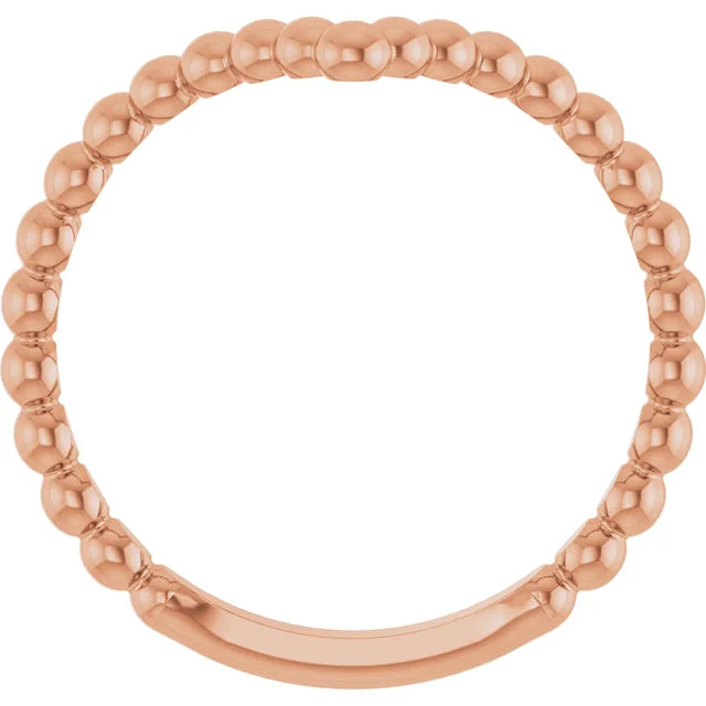 14K Golden Bubble Stackable Ring