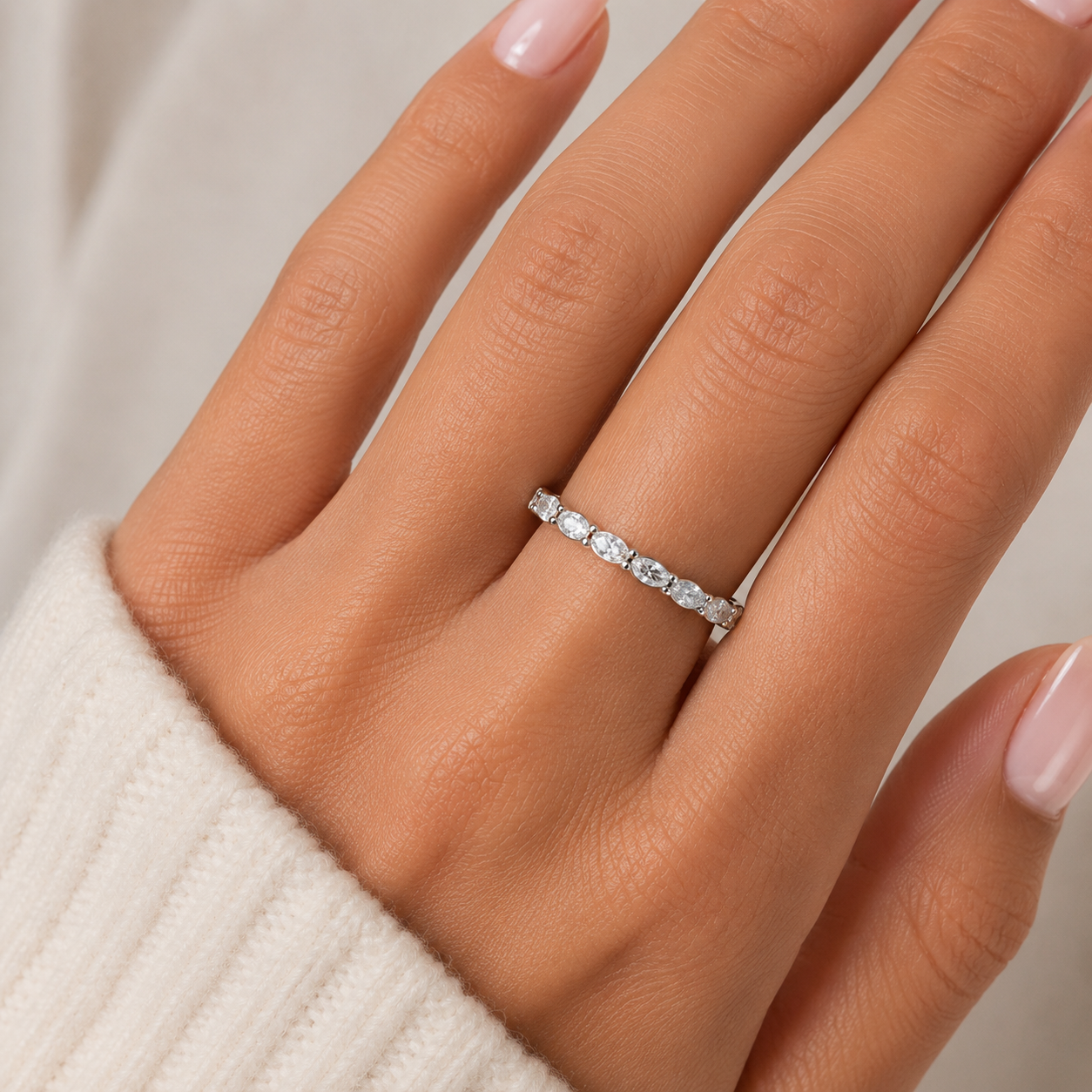 MARQUISE ETERNITY RING