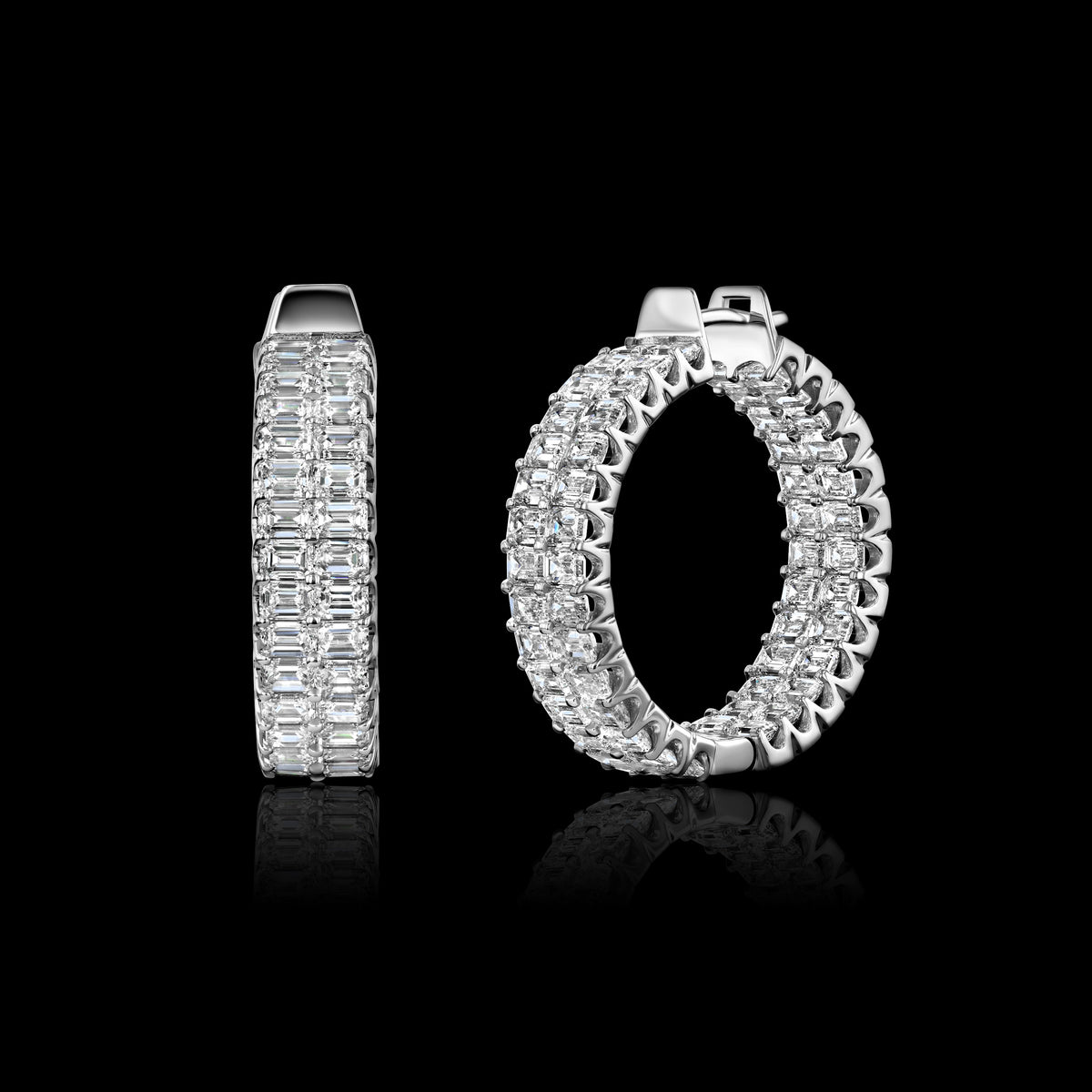 14K Initial Stud Earring