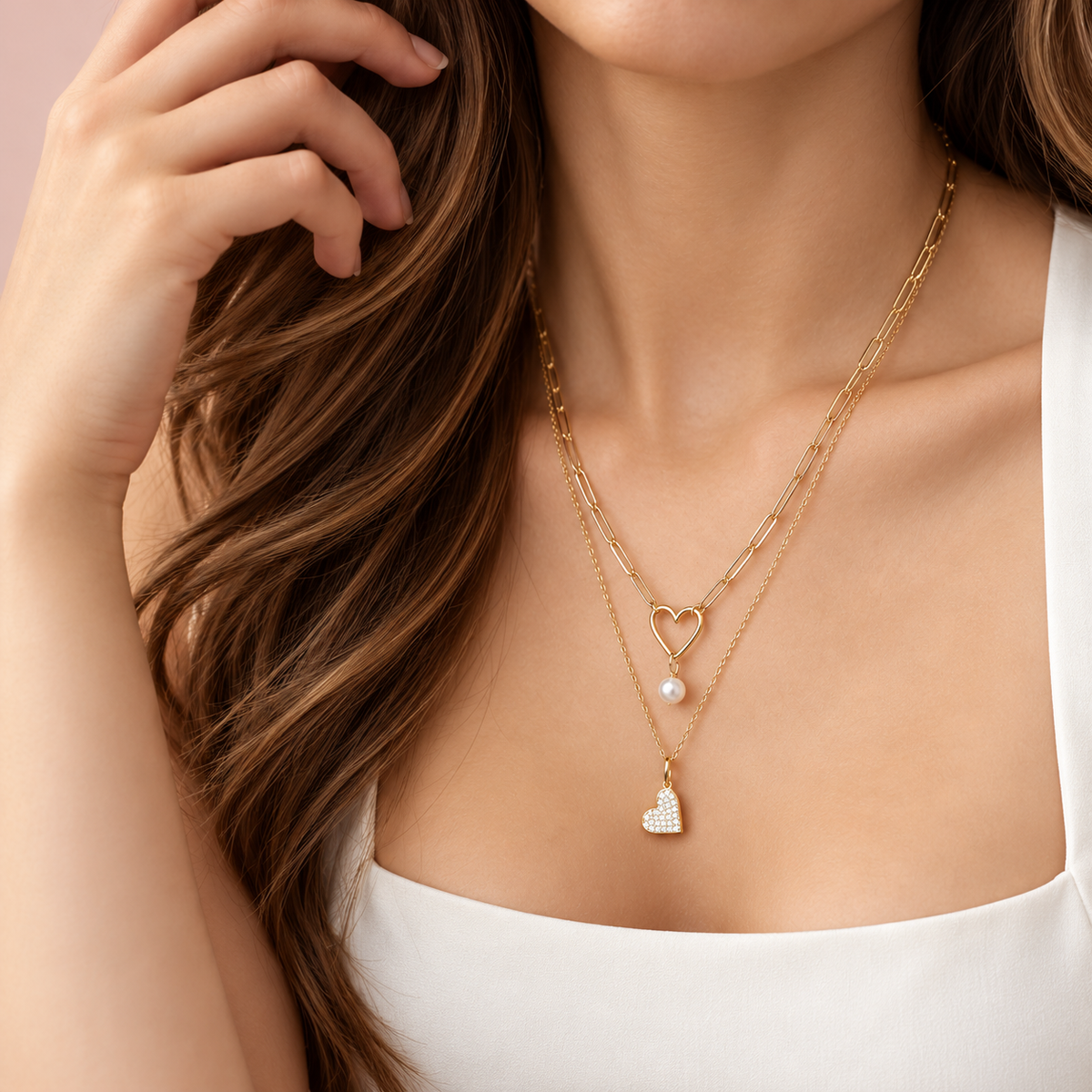 14K Sweetheart Charm Necklace