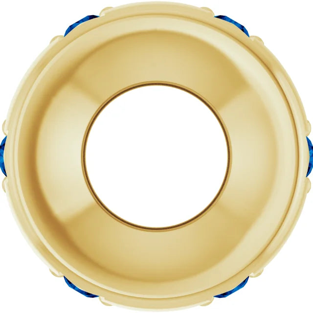 14K Stackable Sapphire Space Charm
