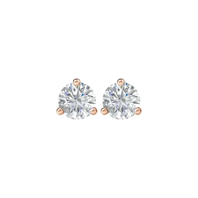 14K 3Prong Martini Stud Earrings