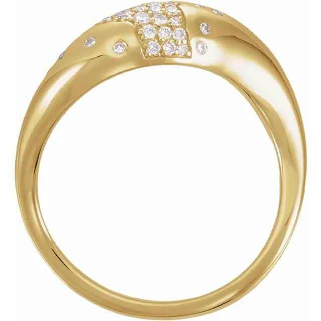 14K Scarlett Pave Style Ring