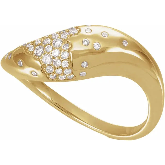 14K Scarlett Pave Style Ring