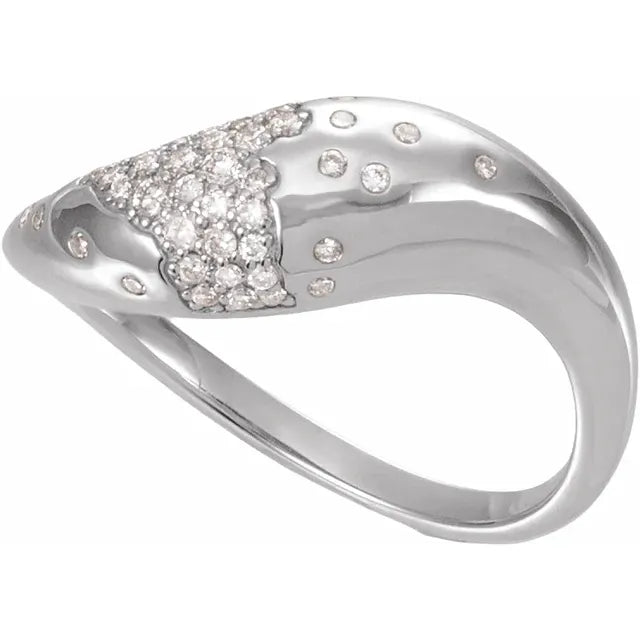 14K Scarlett Pave Style Ring