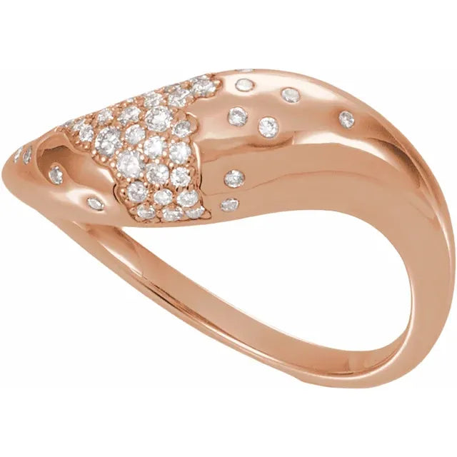 14K Scarlett Pave Style Ring