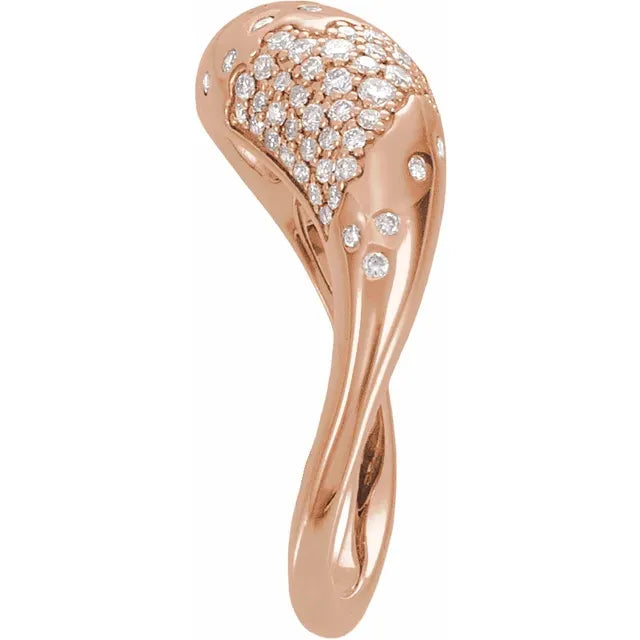 14K Scarlett Pave Style Ring