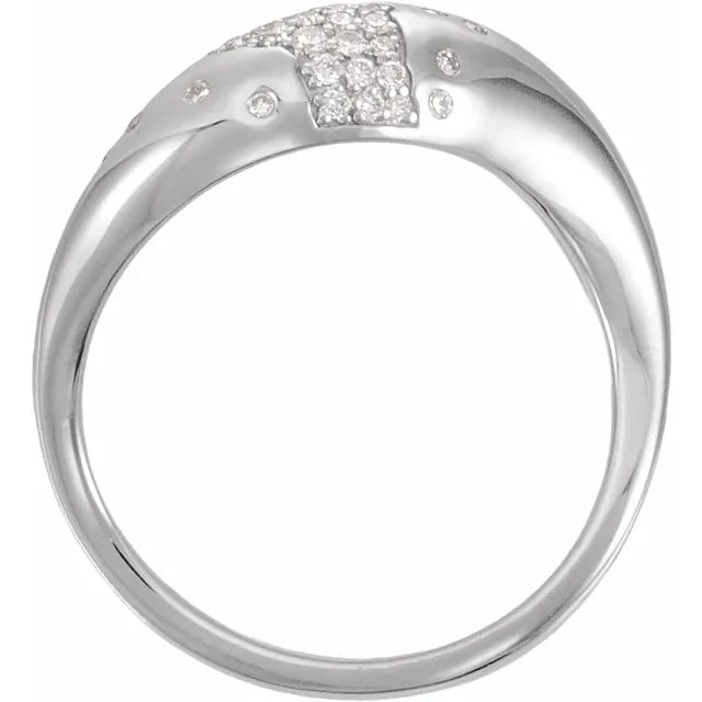14K Scarlett Pave Style Ring