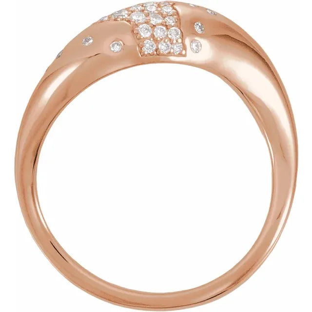 14K Scarlett Pave Style Ring