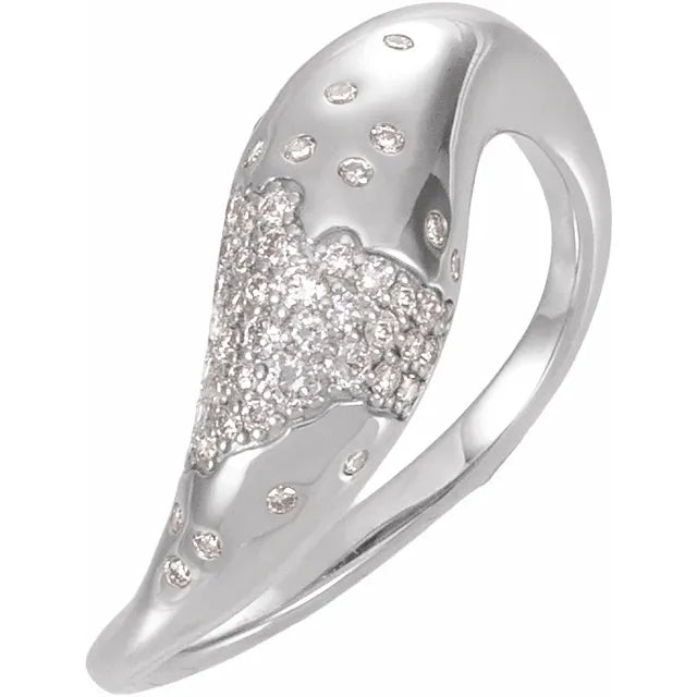 14K Scarlett Pave Style Ring