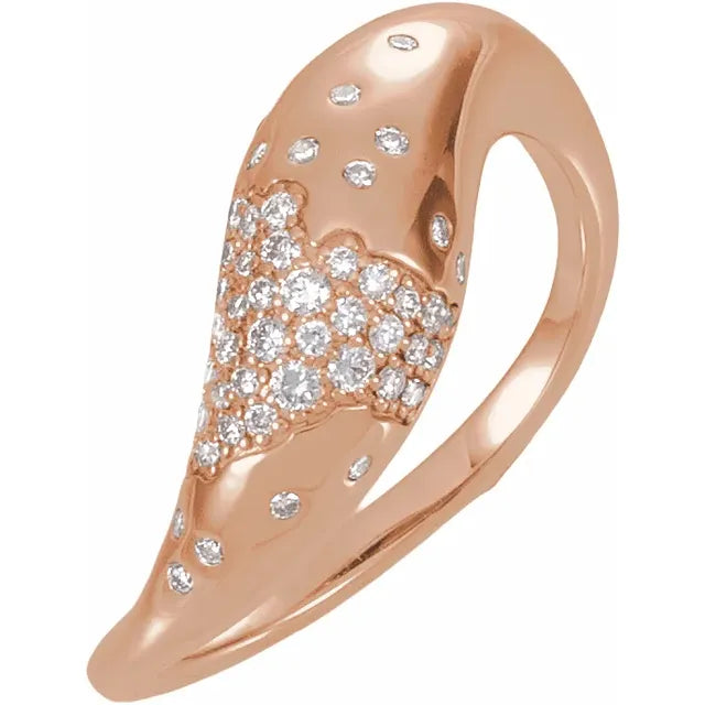 14K Scarlett Pave Style Ring