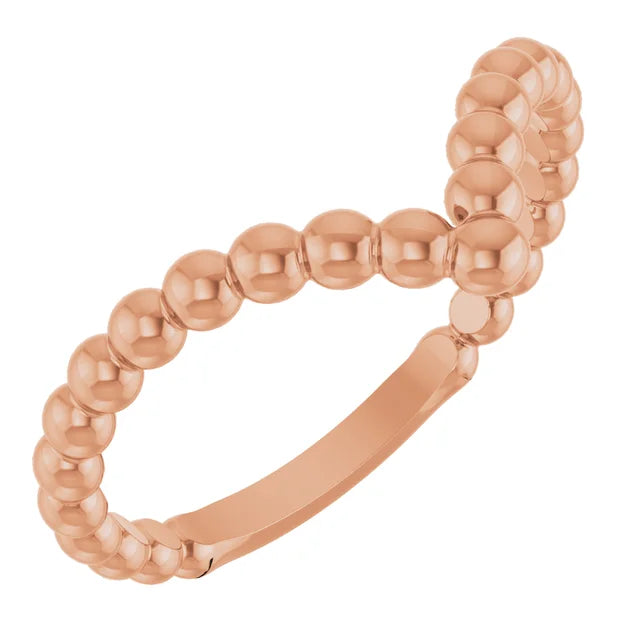14K Golden Bubble Stackable Ring