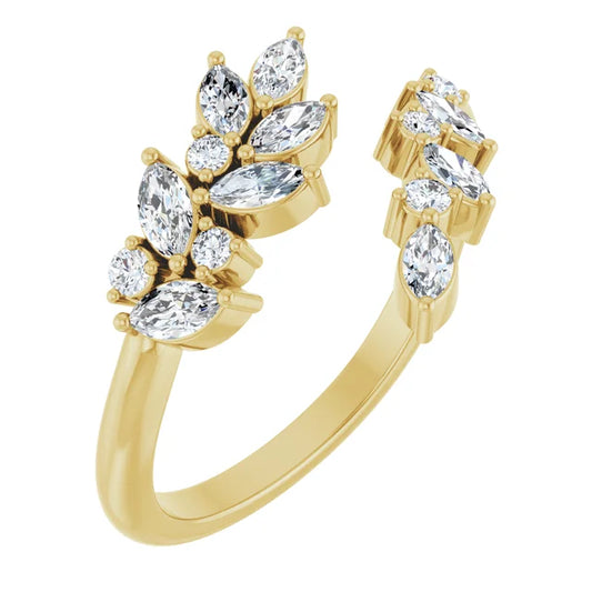 14K Marquise Bypass Ring