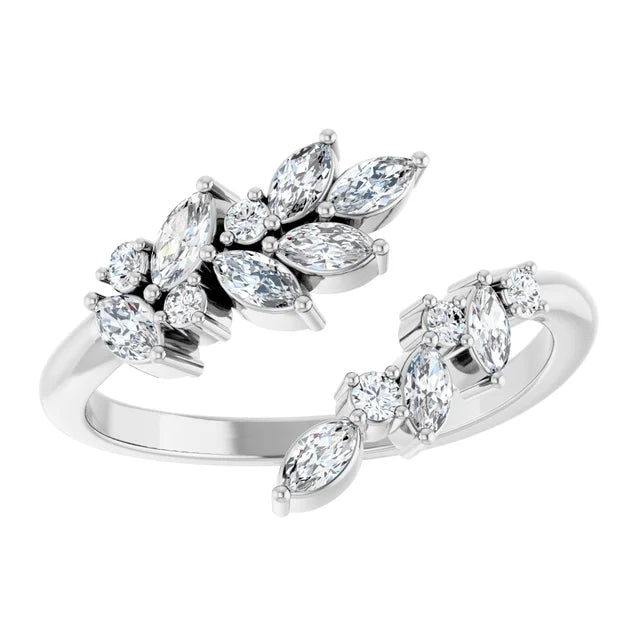 14K Marquise Bypass Ring