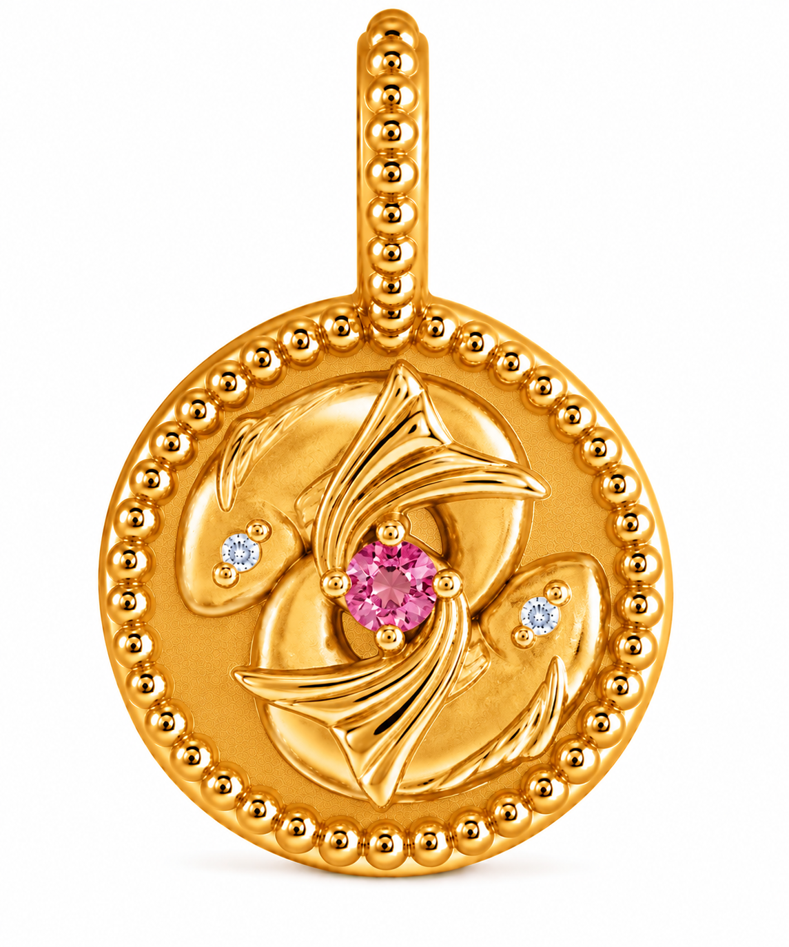 14K Zodiac Charm Pendant Necklace