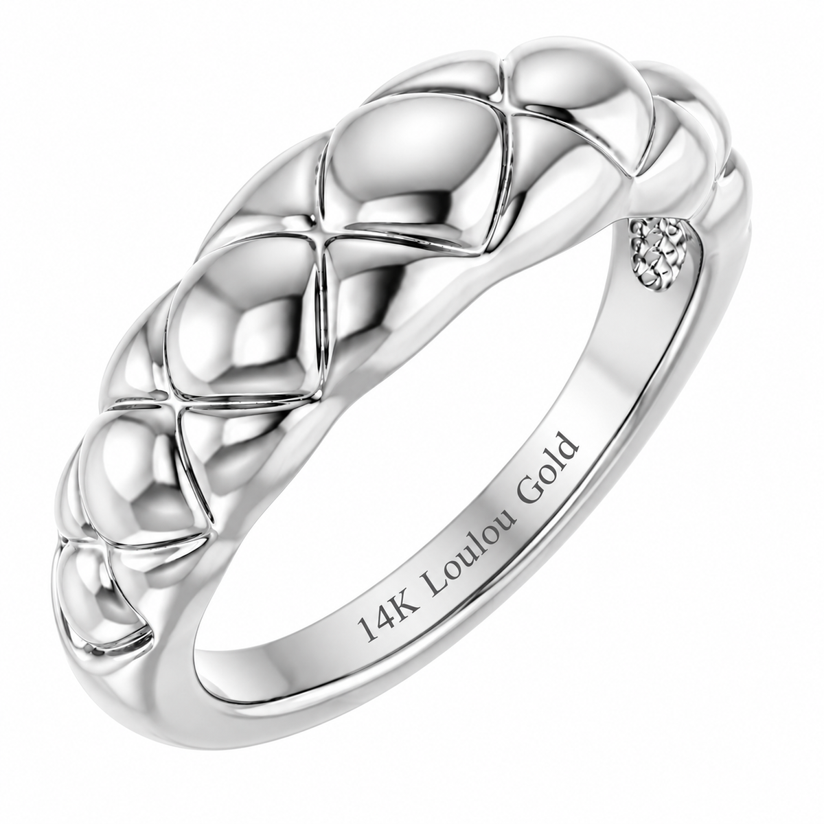 14K Quilted Gold Ring