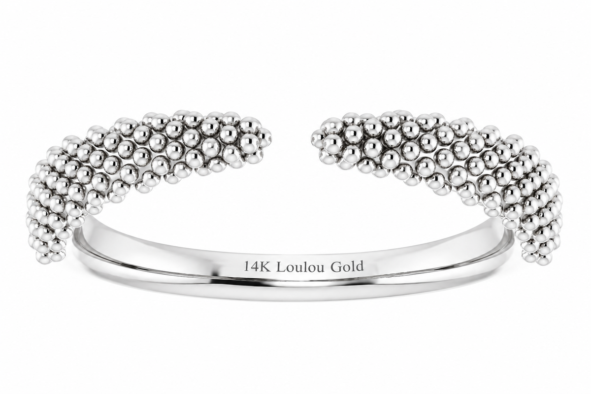 14K Bubble Claw Ring