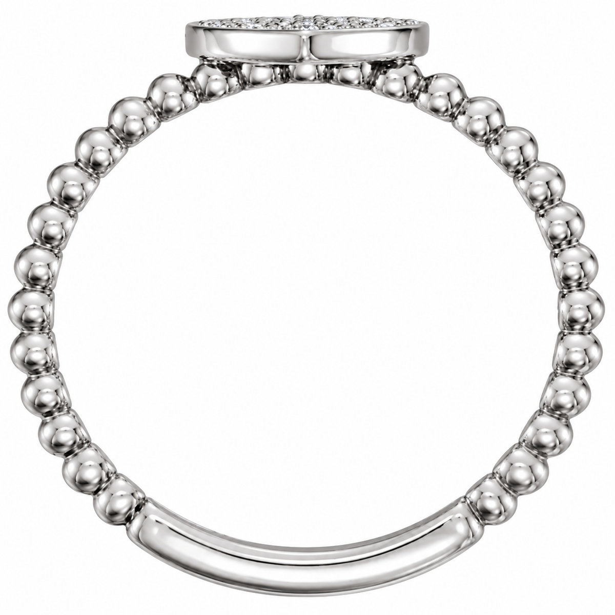 14K Bubbly Heart Ring