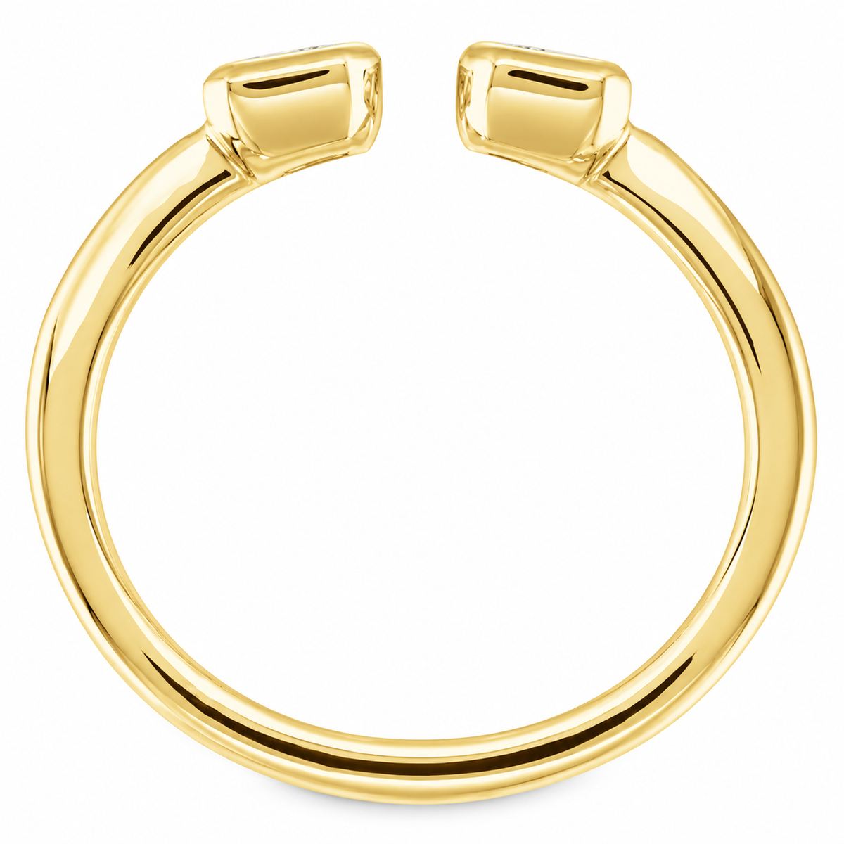 14K Mini-Me Emerald Diamond Ring