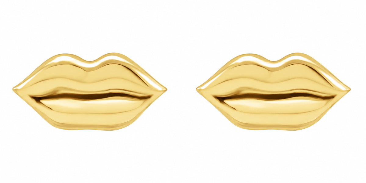 14K Gold Lip Earring
