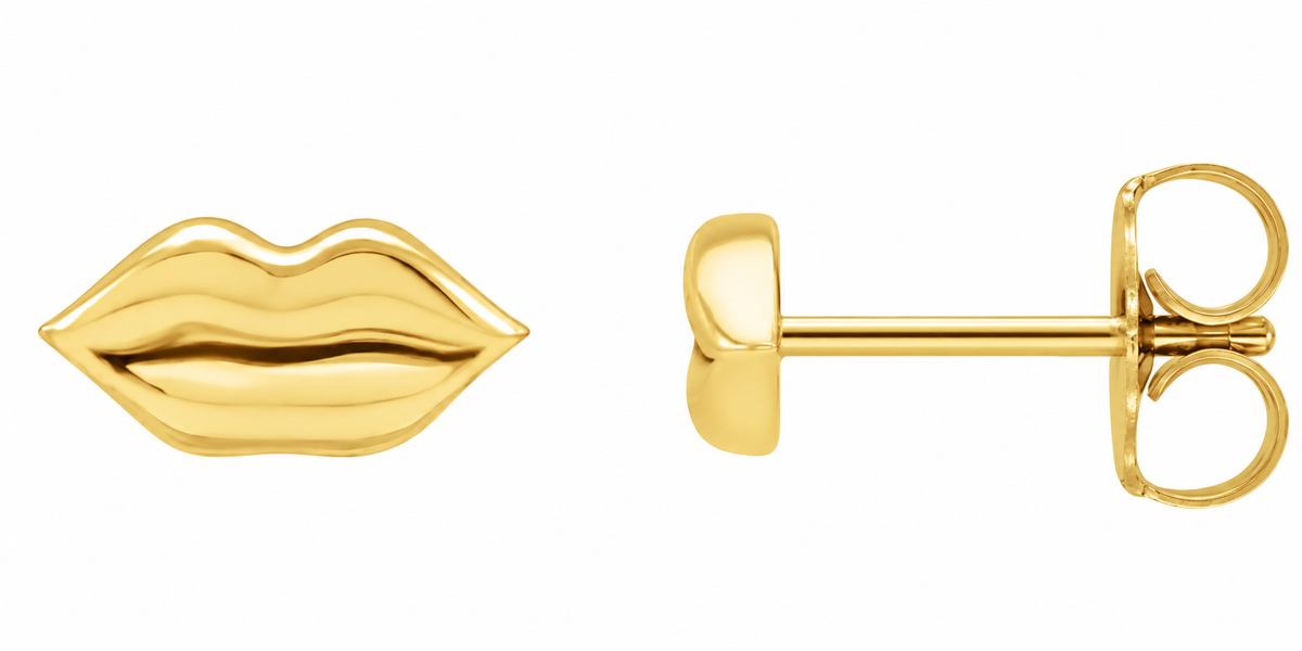 14K Gold Lip Earring