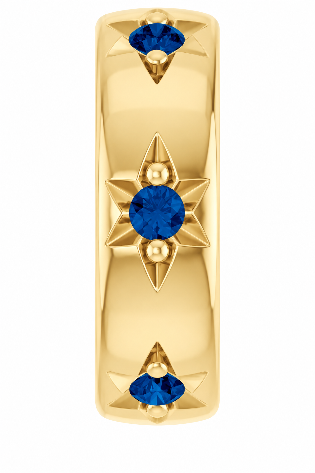 14K Stackable Sapphire Space Charm
