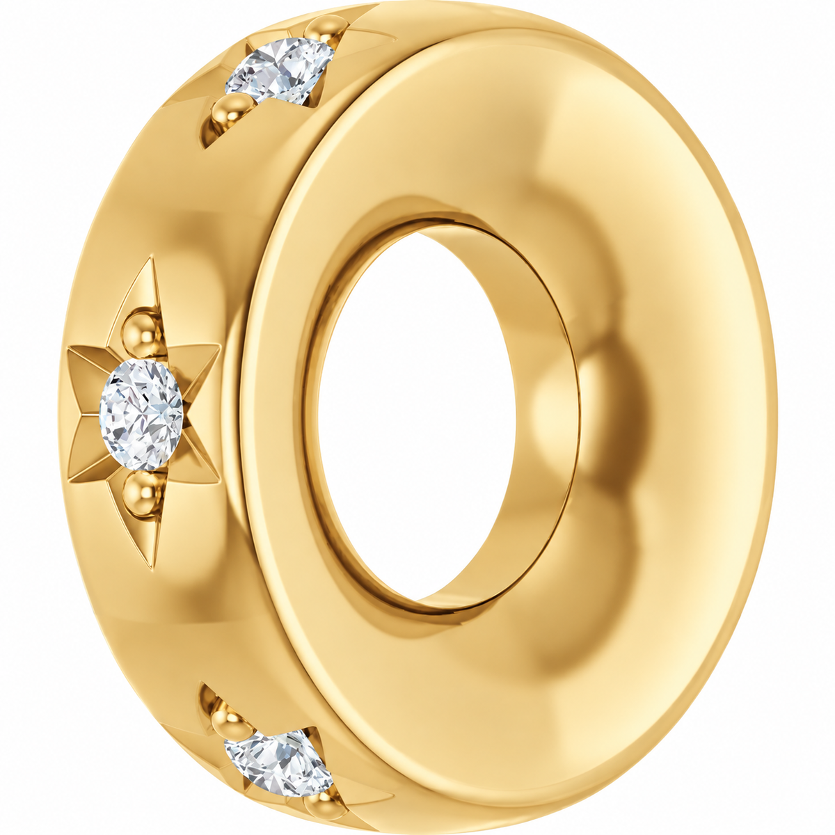14K Stackable Diamond Space Charm