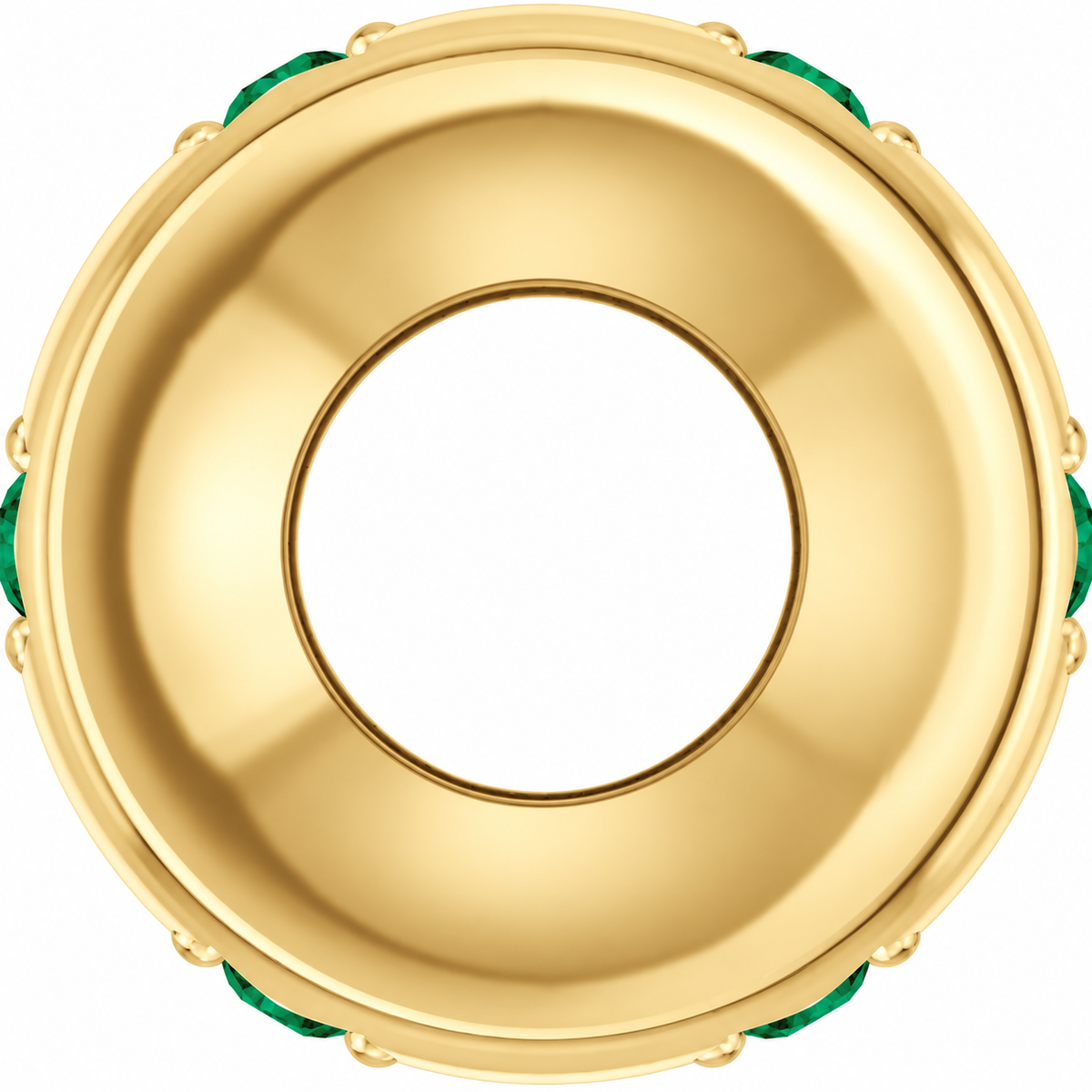 14K Stackable Emerald Space Charm