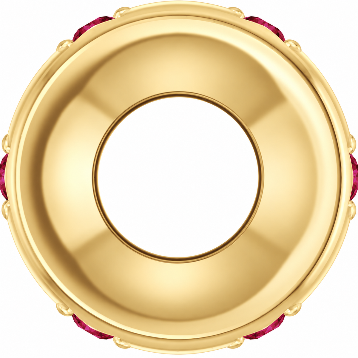 14K Stackable Ruby Space Charm