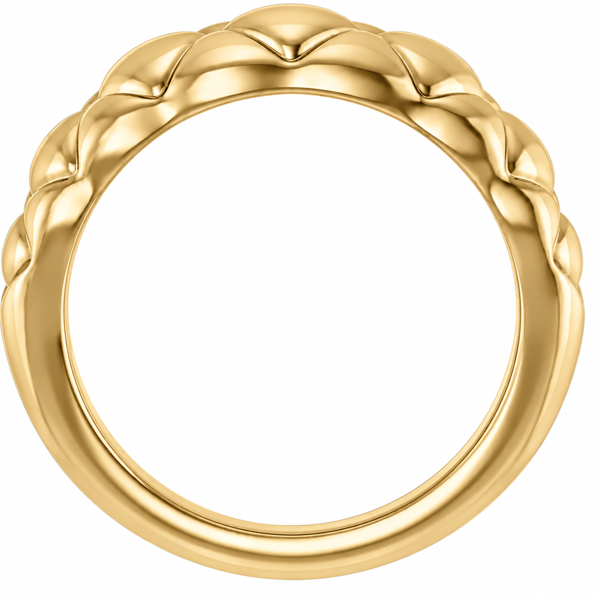 14K Quilted Gold Ring