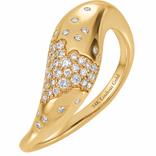 14K Scarlett Pave Style Ring