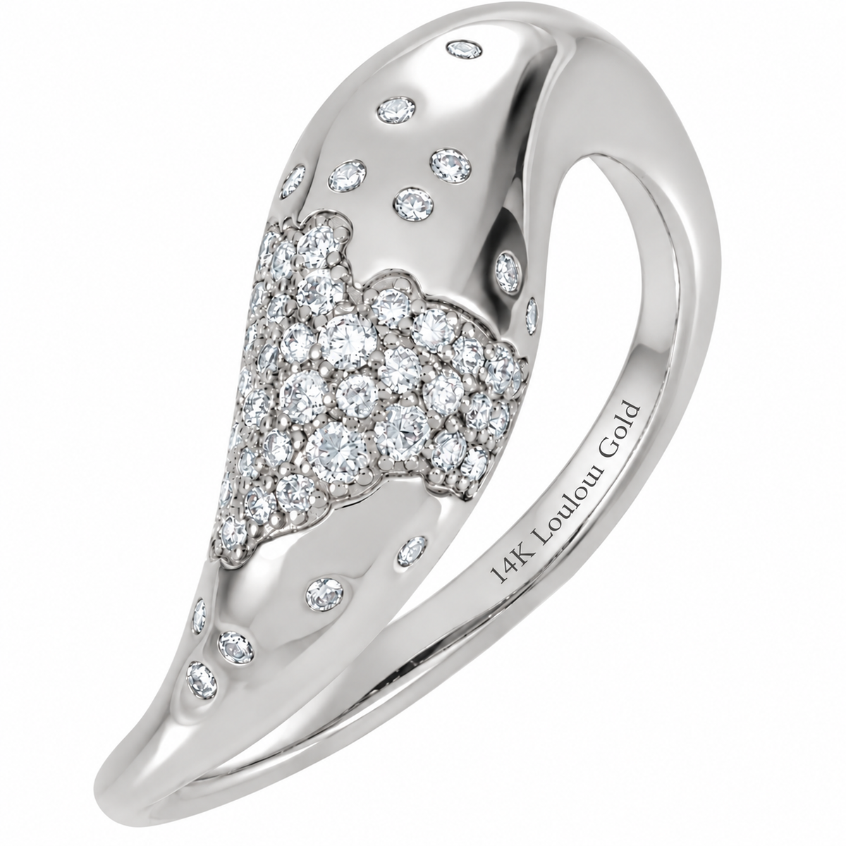 14K Scarlett Pave Style Ring