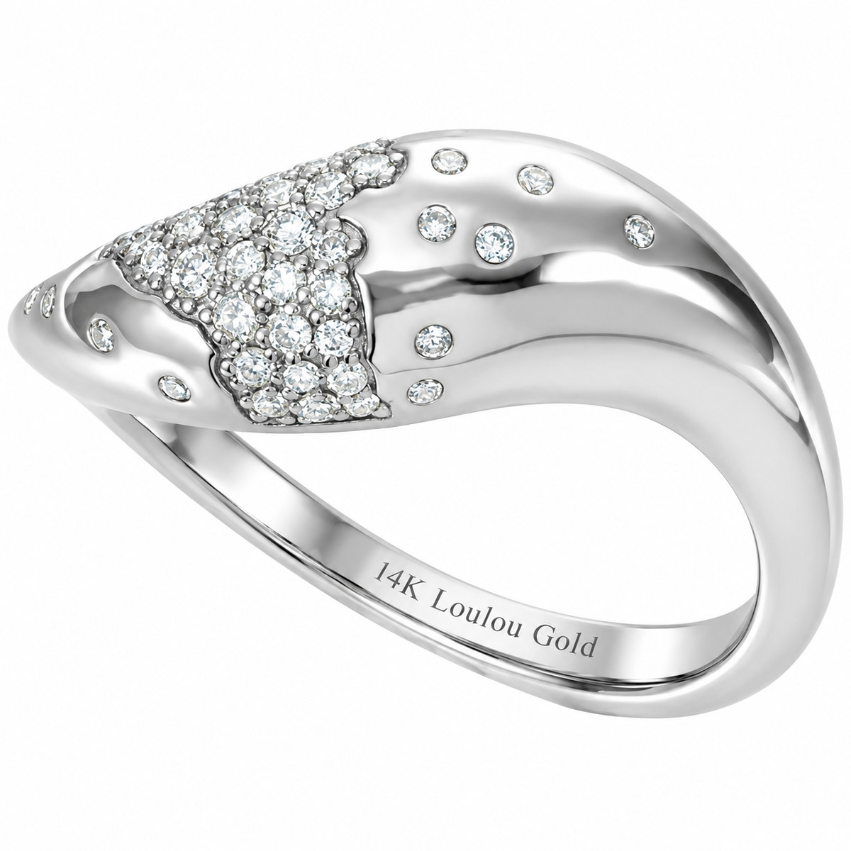 14K Scarlett Pave Style Ring