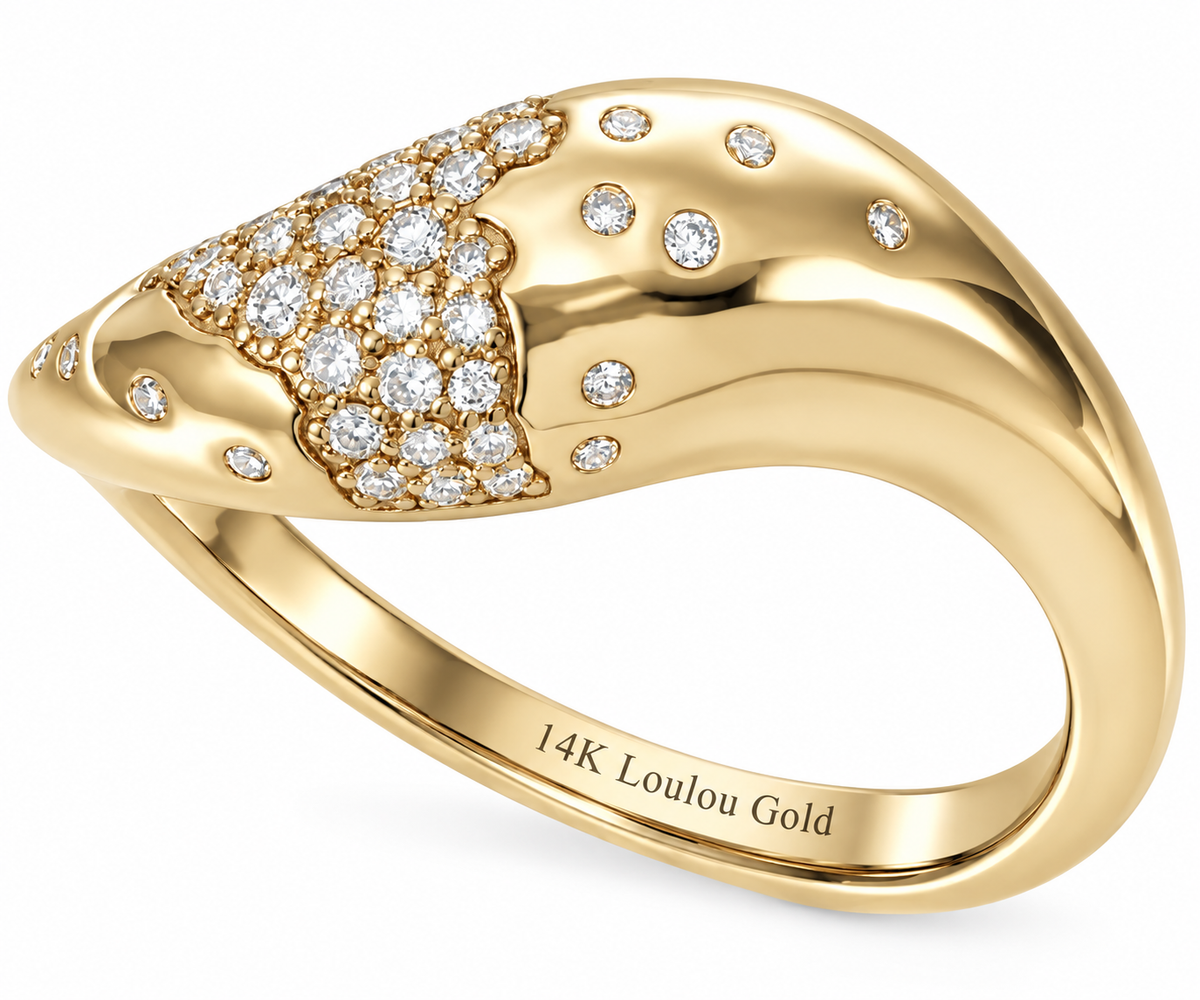 14K Scarlett Pave Style Ring