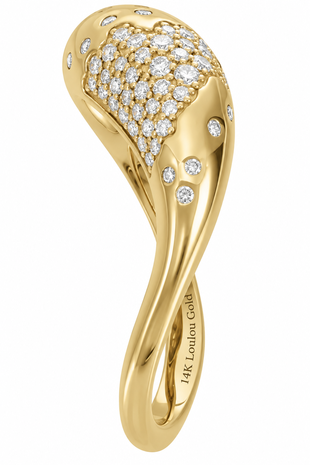 14K Scarlett Pave Style Ring