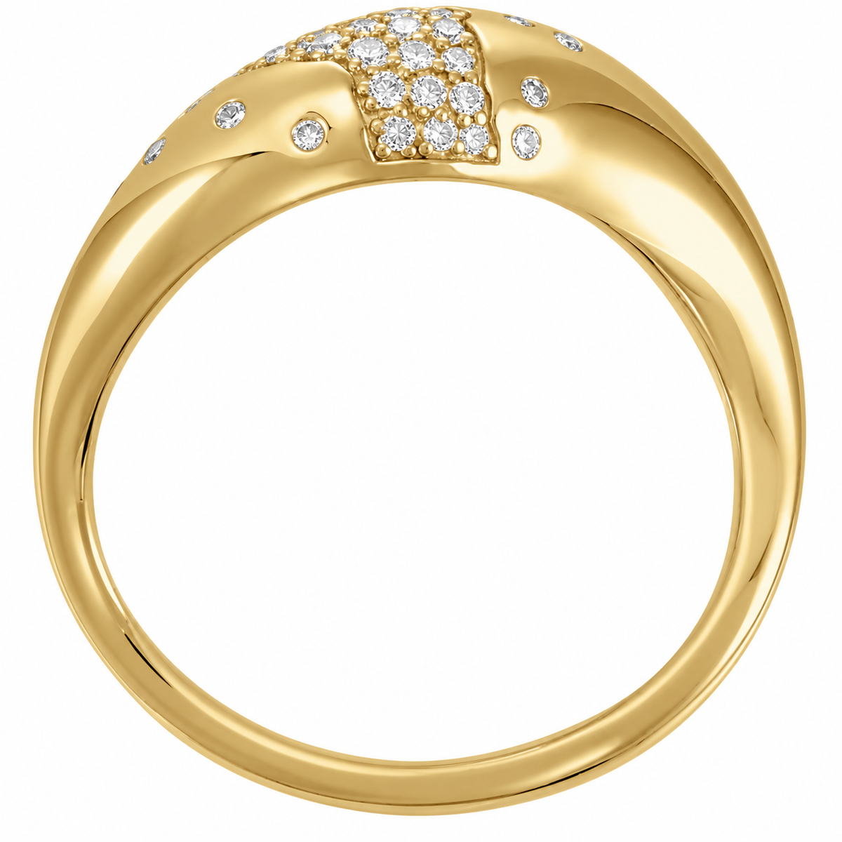 14K Scarlett Pave Style Ring