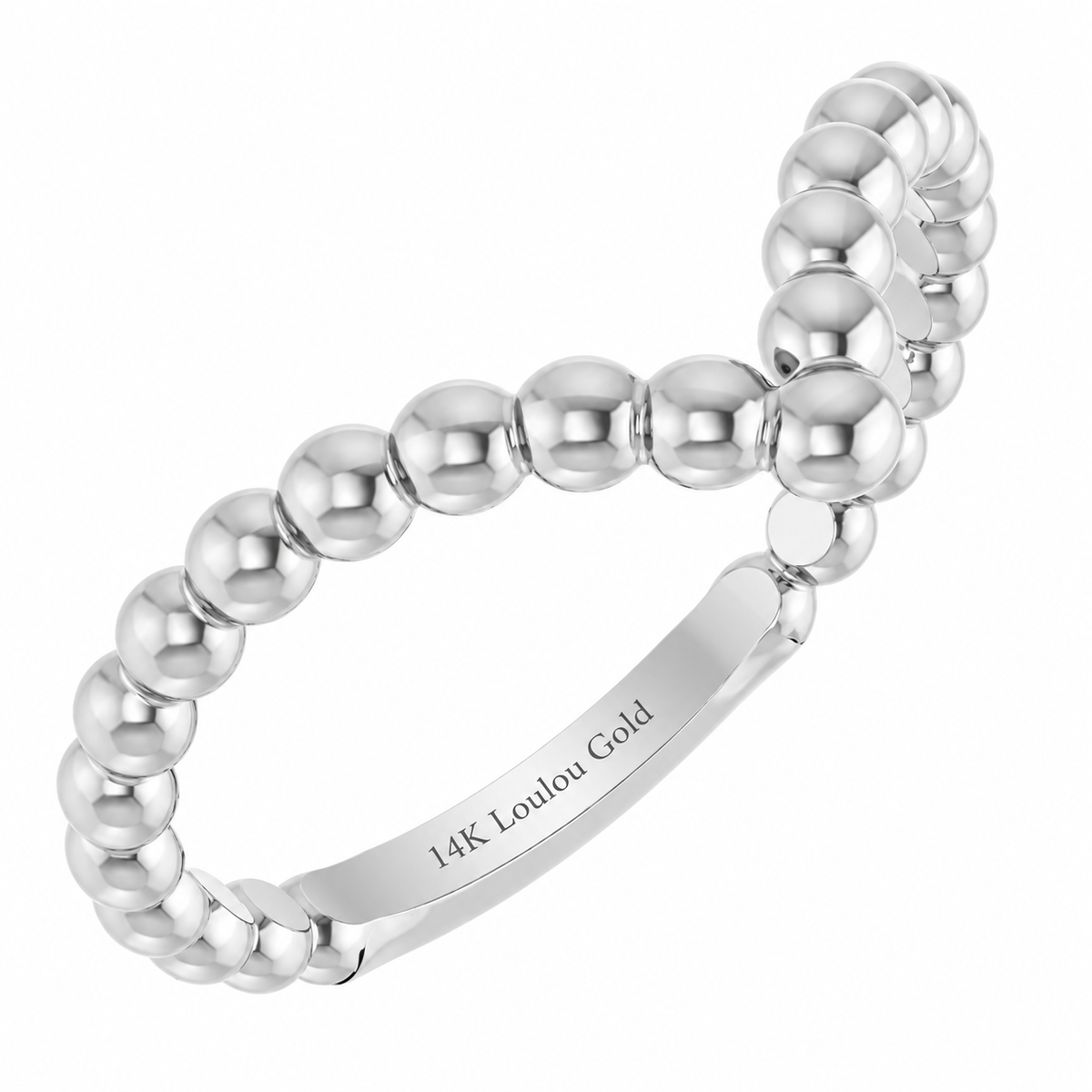 14K Golden Bubble Stackable Ring