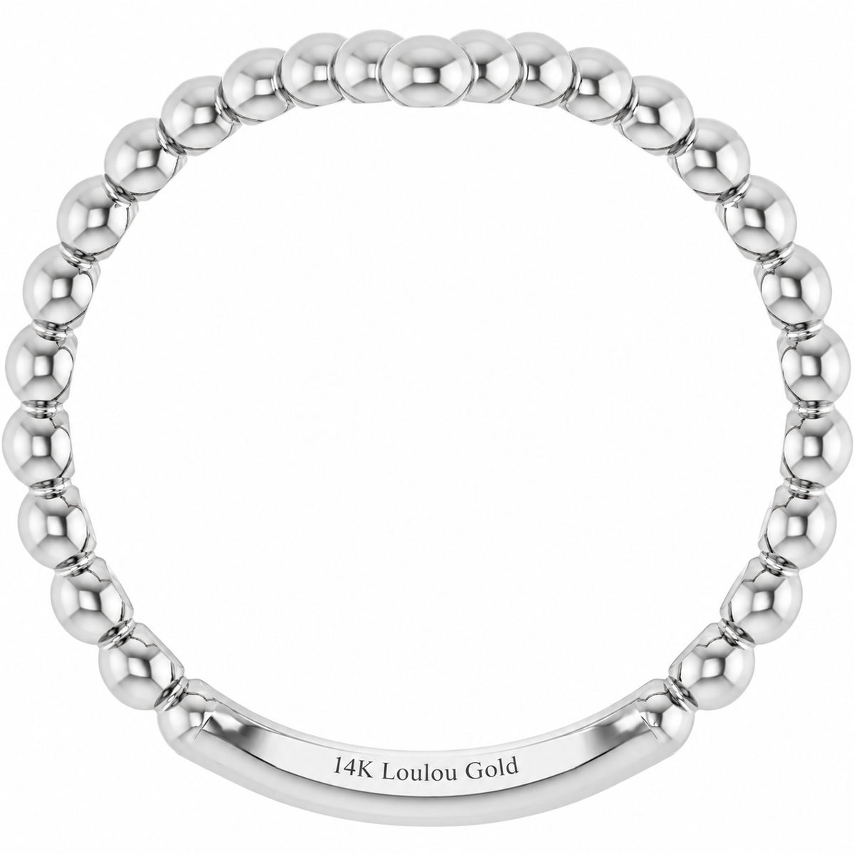 14K Golden Bubble Stackable Ring