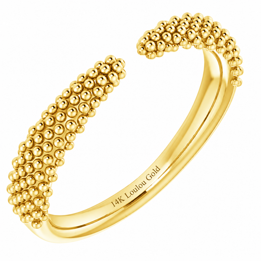 14K Bubble Claw Ring