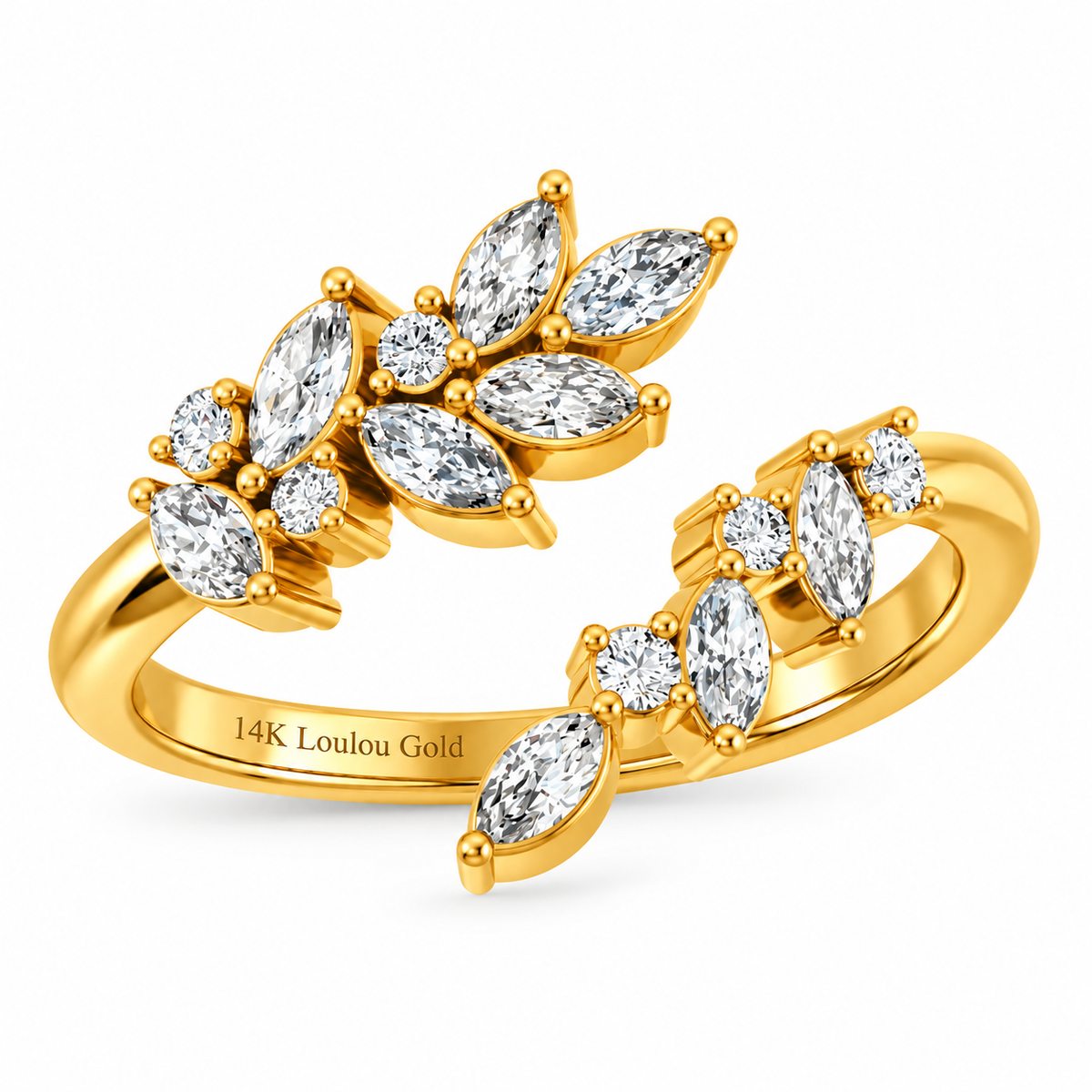14K Marquise Bypass Ring