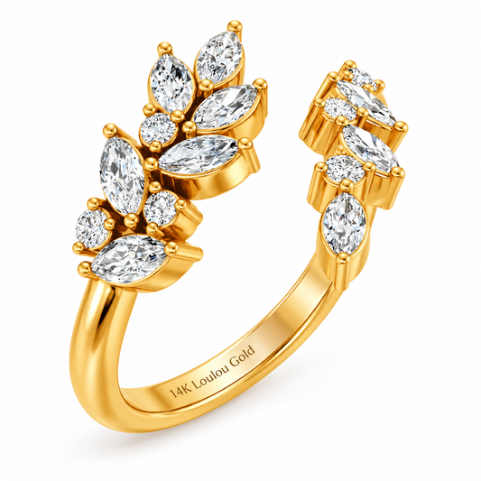 14K Marquise Bypass Ring