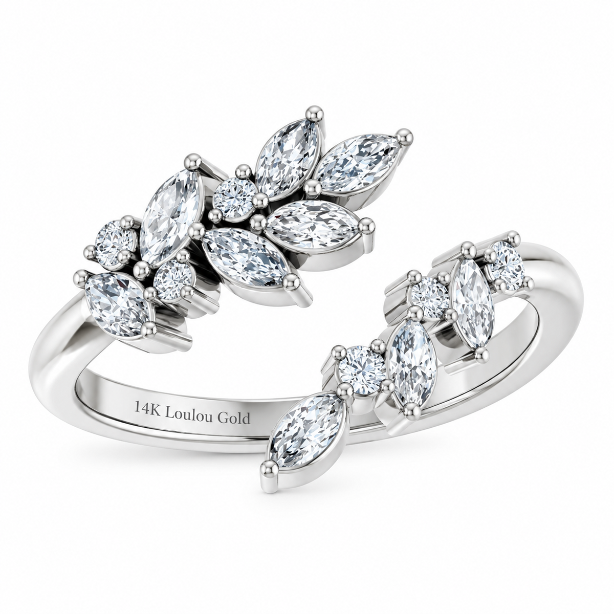 14K Marquise Bypass Ring
