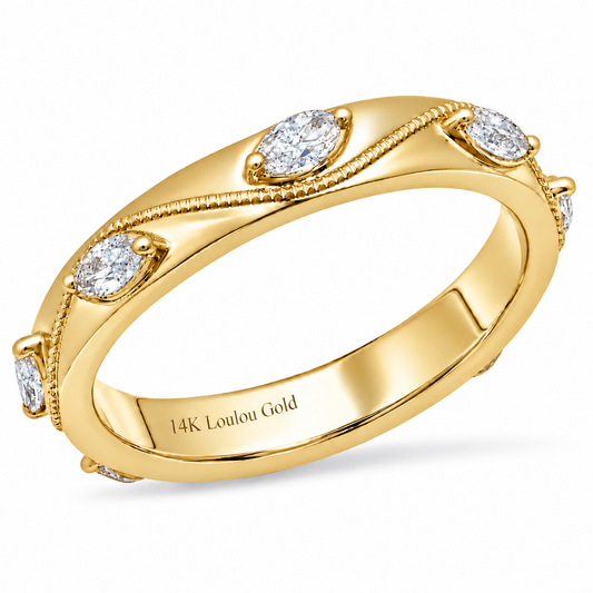 14K Marquise Eternity Ring
