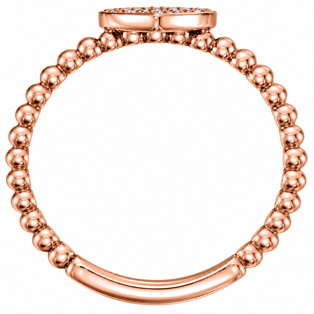 14K Bubbly Heart Ring