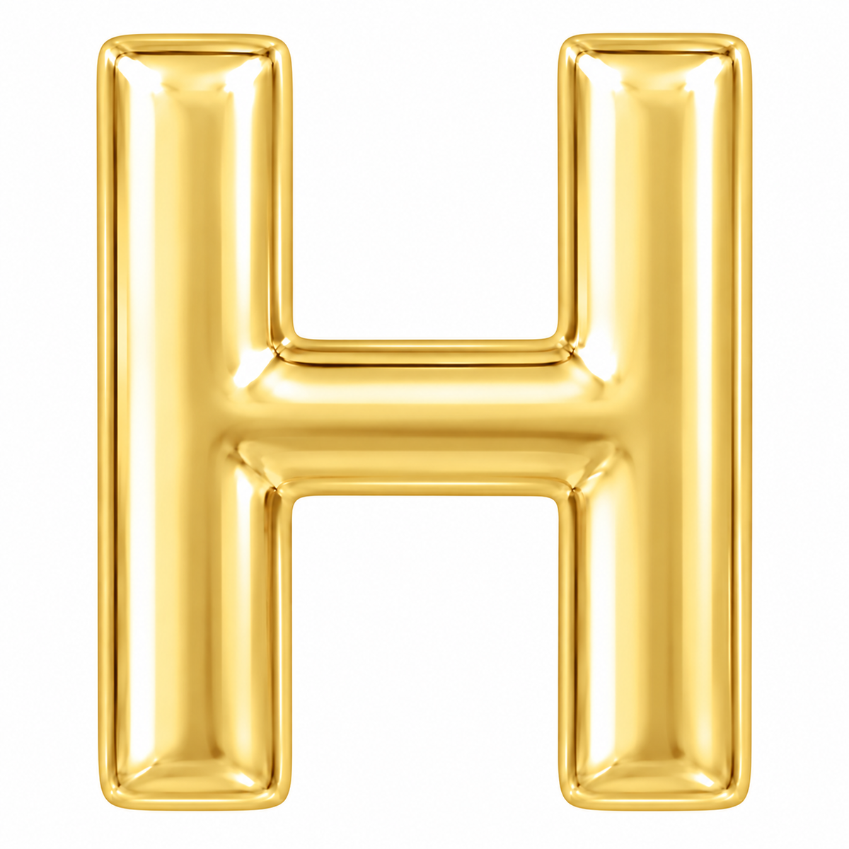 14K Initial Stud Earring