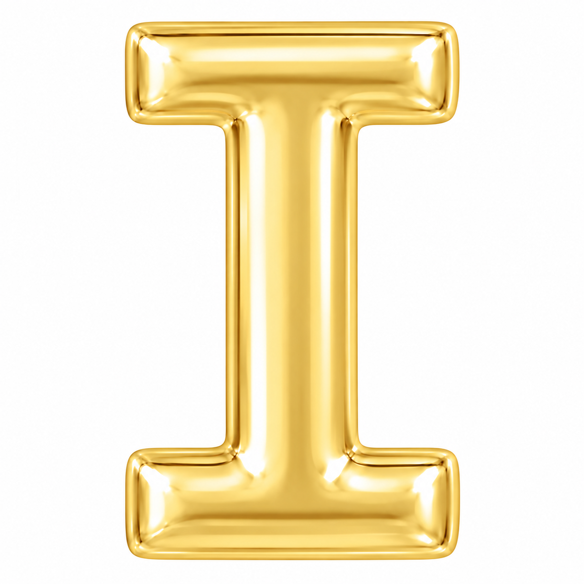 14K Initial Stud Earring