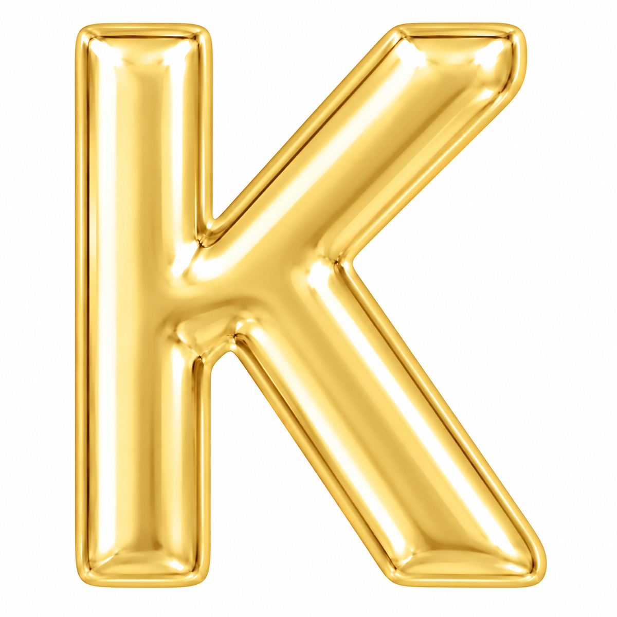 14K Initial Stud Earring