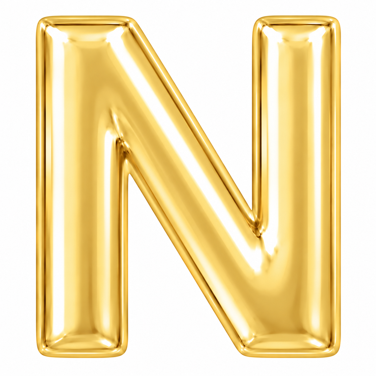 14K Initial Stud Earring